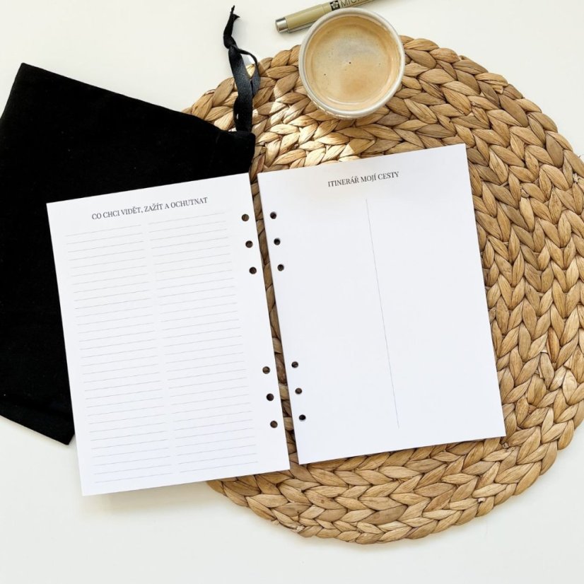 Cestovatelská náplň - Formát: Formát A5