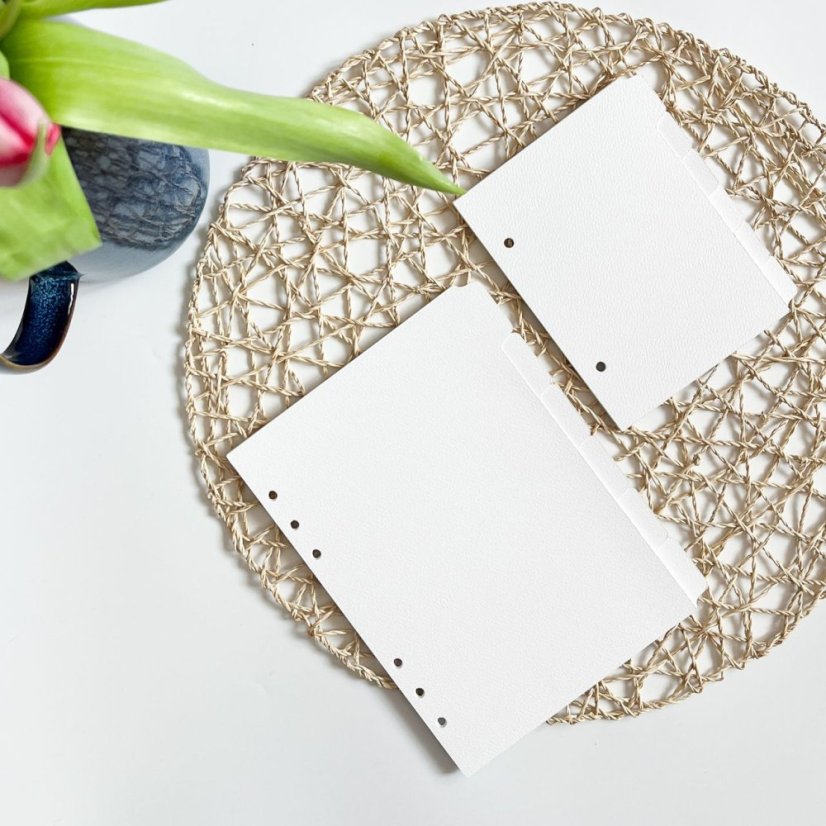 Rozdělovače z akvarelového papíru s bočním štítkem - Formát: Formát A5