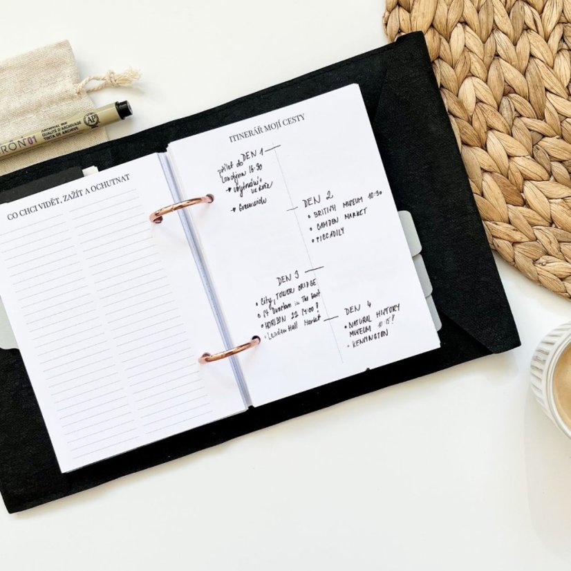 Cestovatelská náplň - Formát: Formát A5