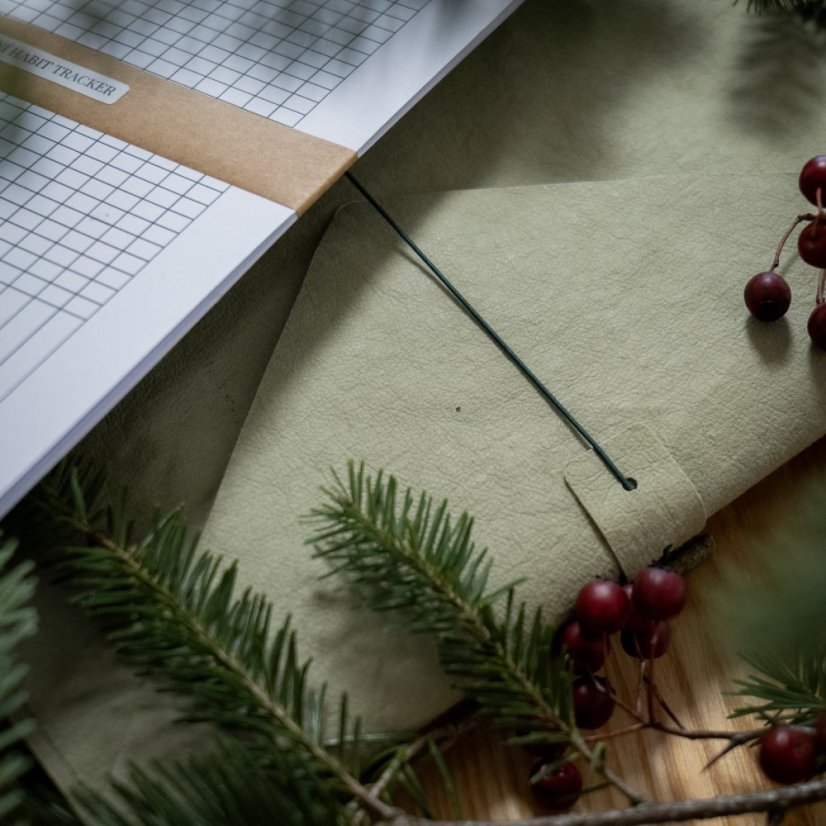 Eukalyptový nedatovaný diář A5