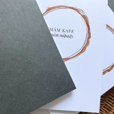 LIMITKA: Tečkovaný trhací blok A5 "Mám kafe"