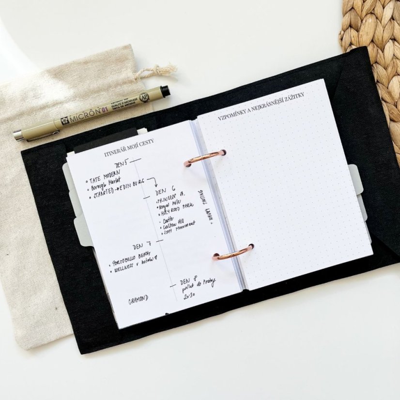 Cestovatelská náplň - Formát: Formát A5