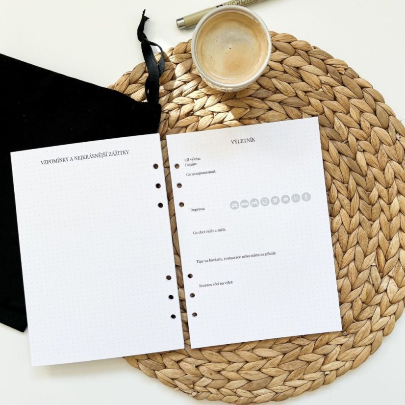 Cestovatelská náplň - Formát: Formát A5
