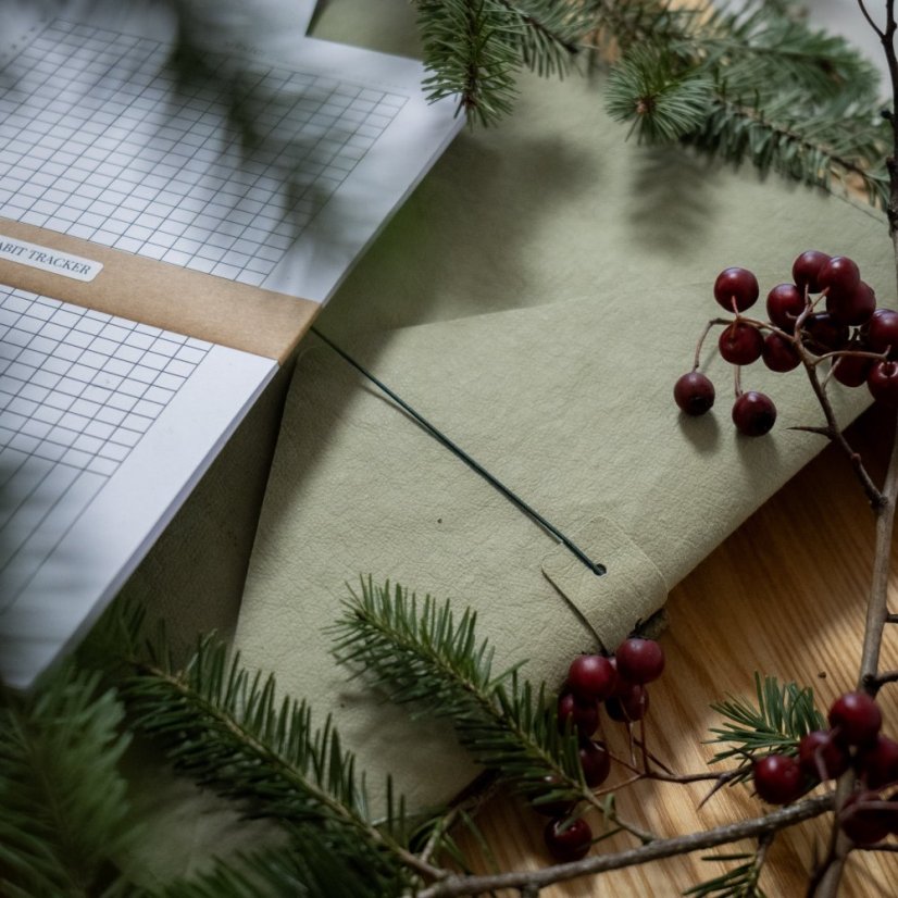 Eukalyptový nedatovaný diář A5