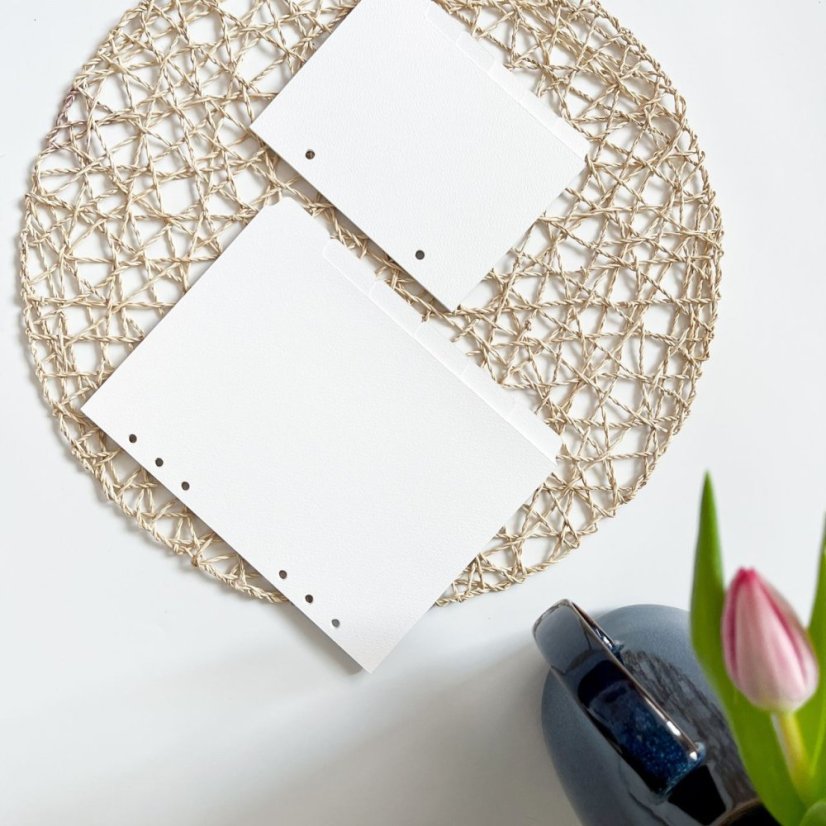 Rozdělovače z akvarelového papíru s bočním štítkem - Formát: Formát A5