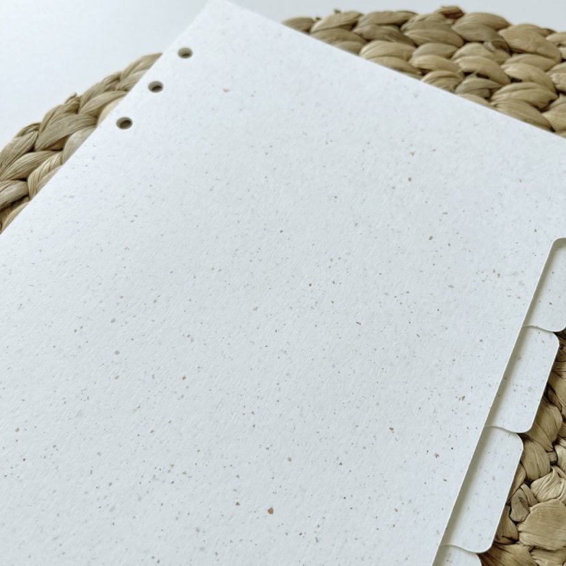 Terrazzo rozdělovače s bočním štítkem - Formát: Formát A5