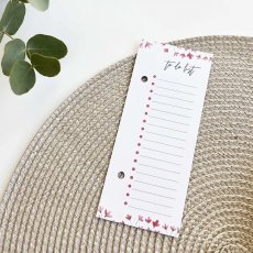 Rozkvetlý růžový to do list - 3 ks