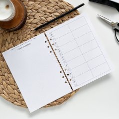 Horizontální týdenní kalendář (nedatovaný)