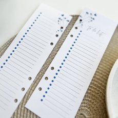 Rozkvetlý modrý to do list - 3 ks