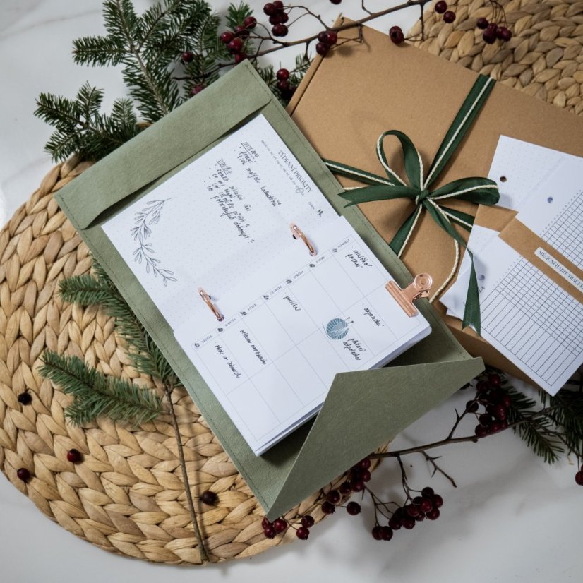 Eukalyptový nedatovaný diář A6