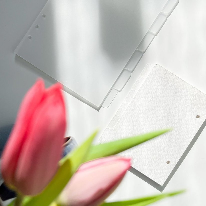 Rozdělovače z akvarelového papíru s bočním štítkem - Formát: Formát A5