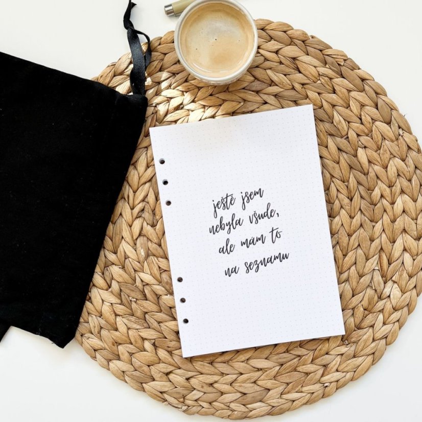 Cestovatelská náplň - Formát: Formát A5