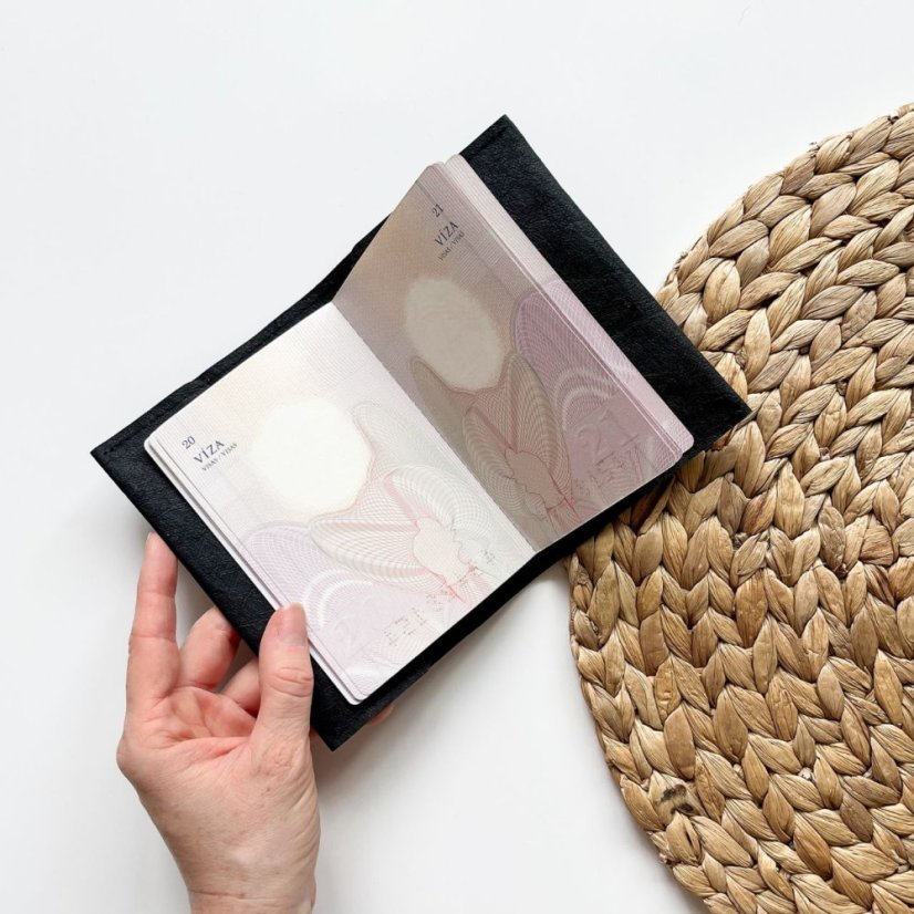 Obal na pas - Barva: Růžová