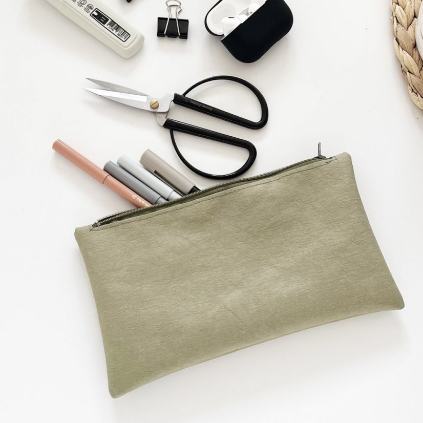 Eukalyptový penál se zipem