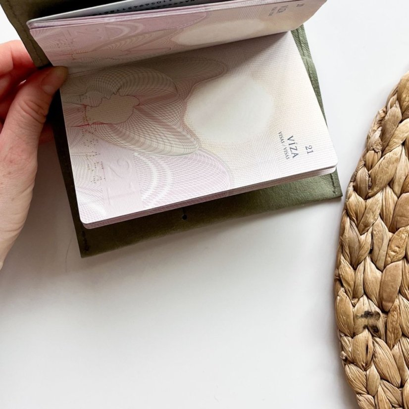 Obal na pas - Barva: Růžová